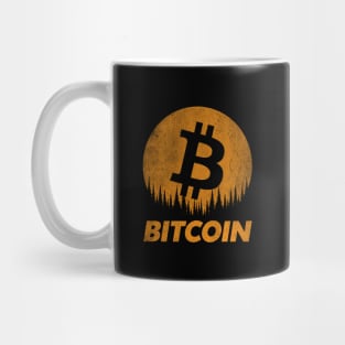 Vintage BitCoin To The Moon Crypto Token Cryptocurrency Wallet Birthday Gift For Men Women Mug